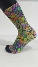 Load image into Gallery viewer, Pastel Geometry Bamboo Crew Socks — Wayne Potrafka